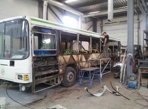 Ремонт автобусов, замена стекол, ремонт кузова стоимость ремонта и где отремонтировать - Челябинск