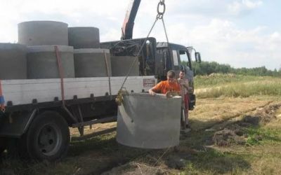 Перевозка бетонных колец и колодцев манипулятором - Челябинск, цены, предложения специалистов
