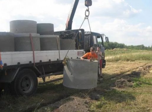 Перевозка бетонных колец и колодцев манипулятором стоимость услуг и где заказать - Челябинск