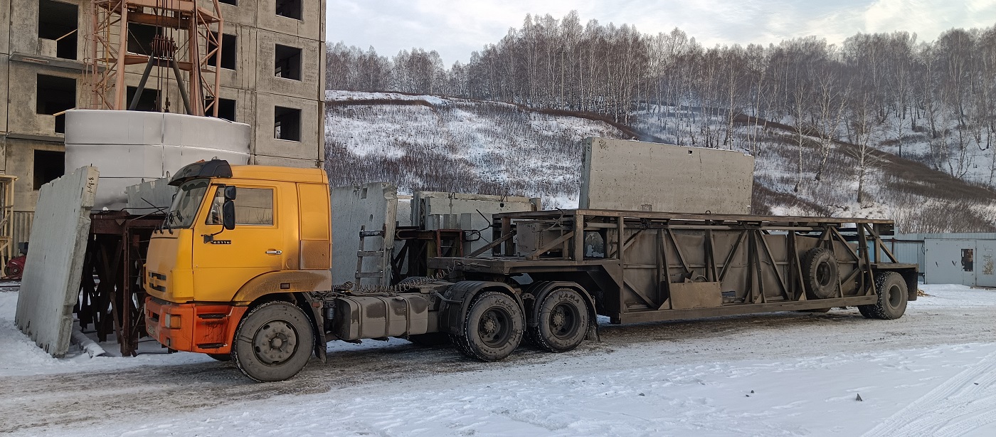 Аренда и услуги панелевозов для перевозки ЖБИ изделий в Южно-Уральске