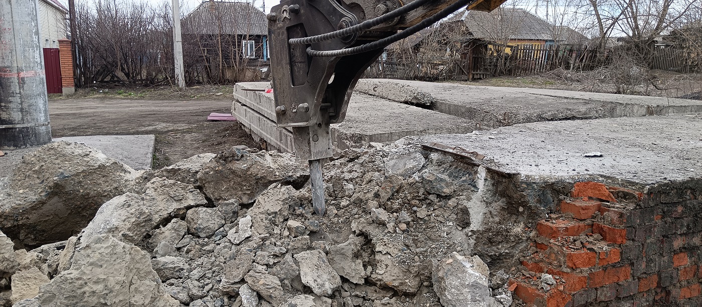 Услуги и заказ гидромолотов для демонтажных работ в Южно-Уральске