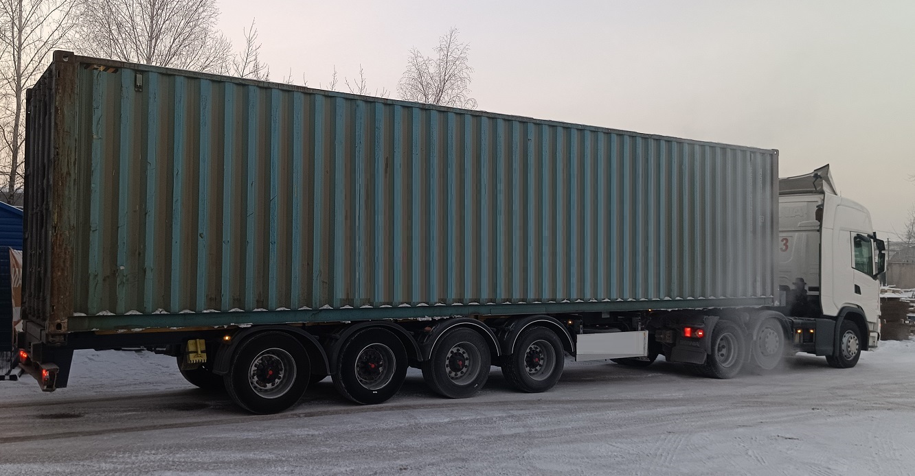 Контейнеровоз для перевозки контейнеров 20 и 40 футов в Карабаше